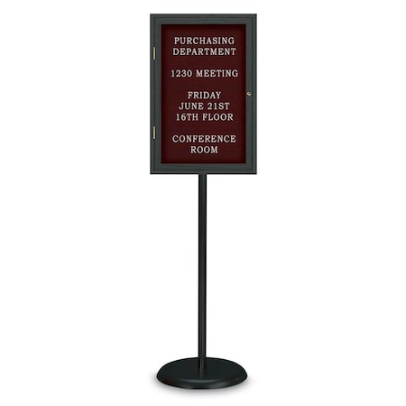 United Visual Products Corkboard, Triple Door, Radius Frame, 96x48", Black/Natural Tan Cork UV7006-BLACK-CORK